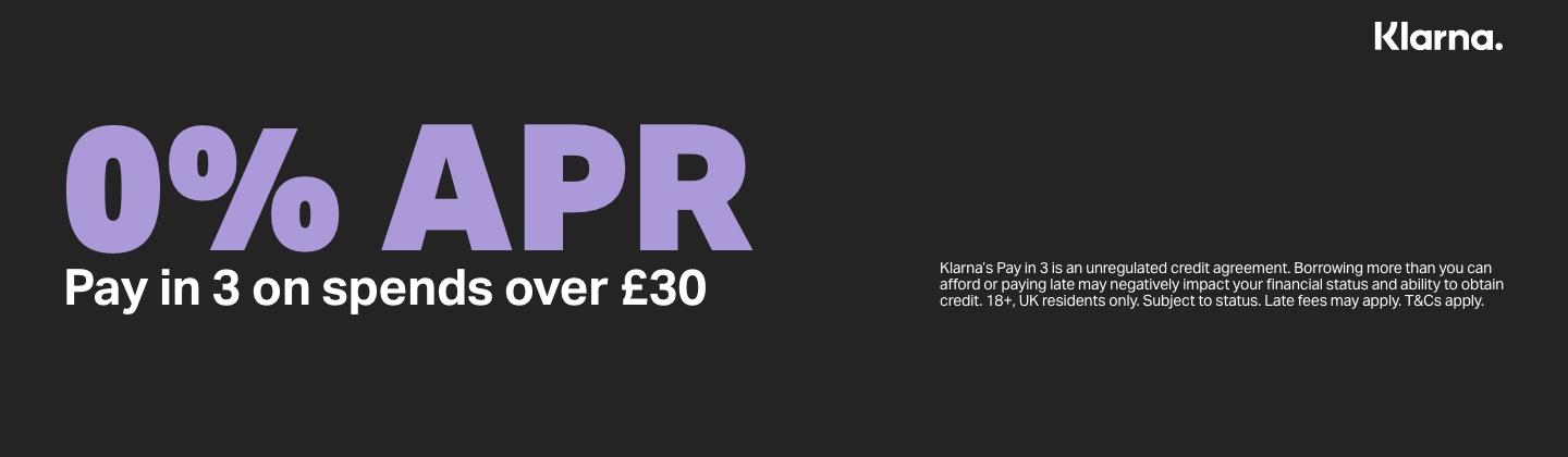 0% APR Pay in 3 on spends over £30