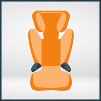 Child car seat suitable for 3.5 to 10 years