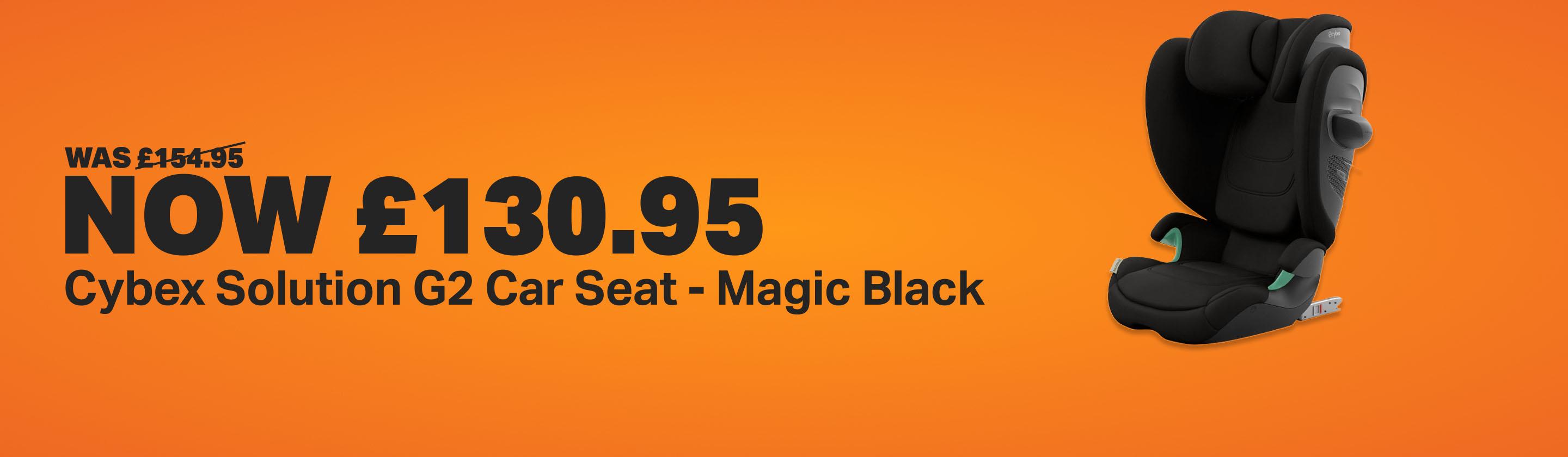 Cybex Solution G2 Car Seat - Magic Black WAS £154.95 NOW £130.95 