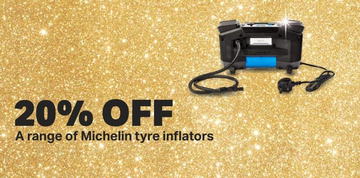 20% off a range of Michelin tyre inflators