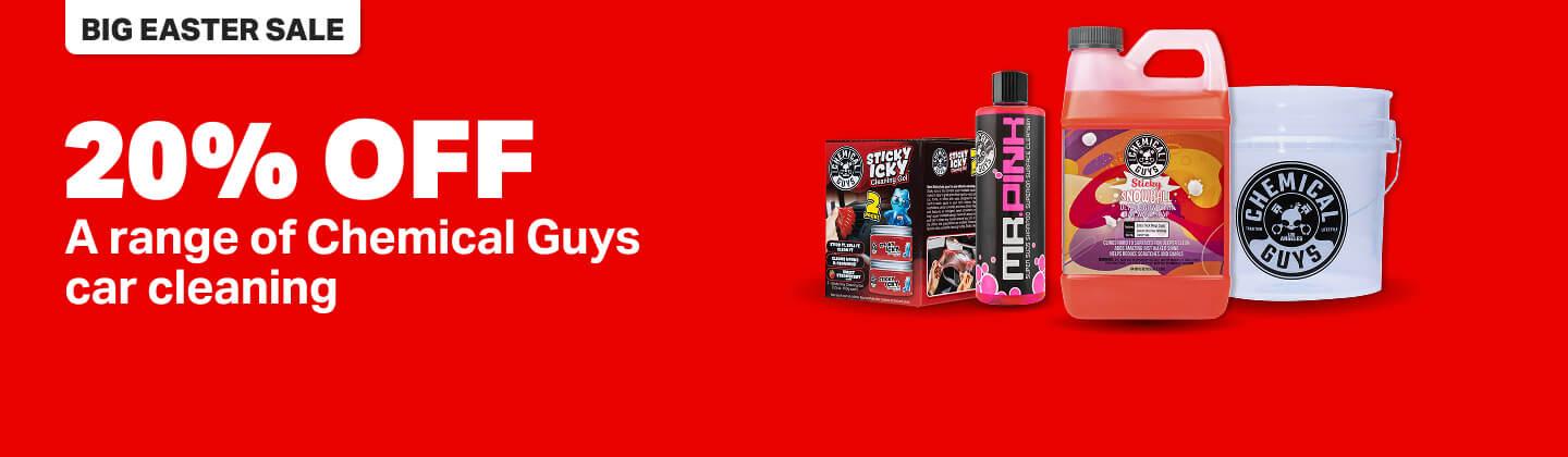 20% off a range of Chemical Guys car cleaning