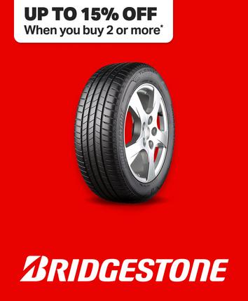 Up to 15% Off two or more Bridgestone Use code NEWTYRES