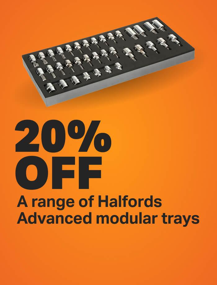 20% off a range of Hal Adv modular trays