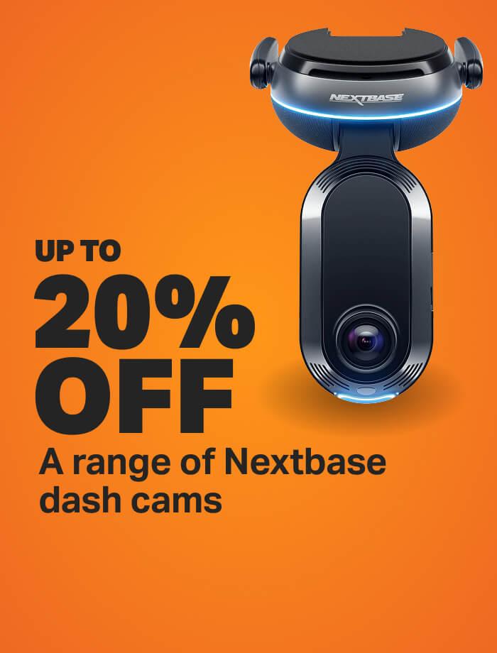 UP TO 20% off a range of Nextbase dash cams
