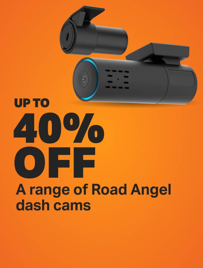 Upto 40% off a rane of Road Angel dash cams