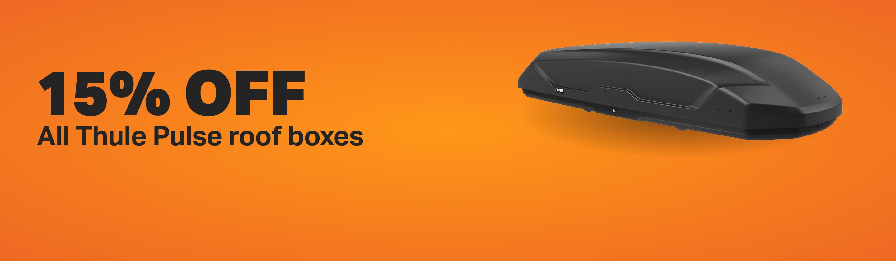 15% off All Thule Pulse roof boxes