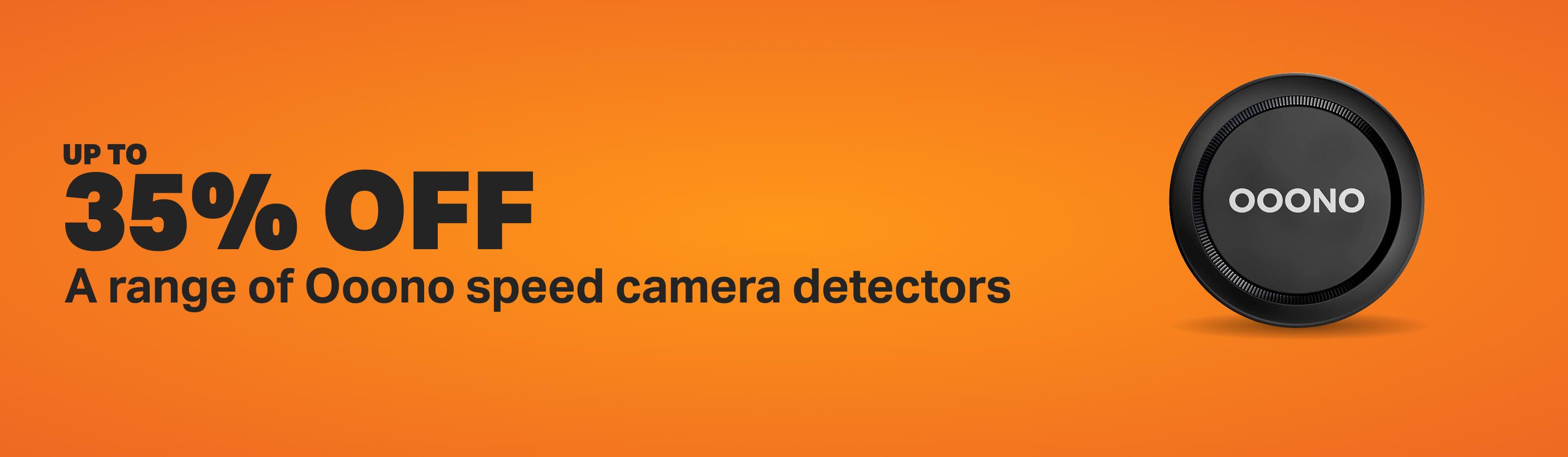 Up to 35% off a range of  Ooono speed camera detectors