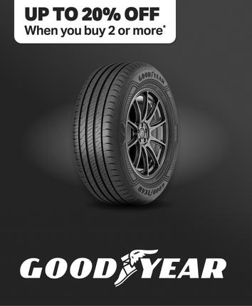 Up to 15% Off two or more Goodyear tyres Use code 'NEWTYRES'