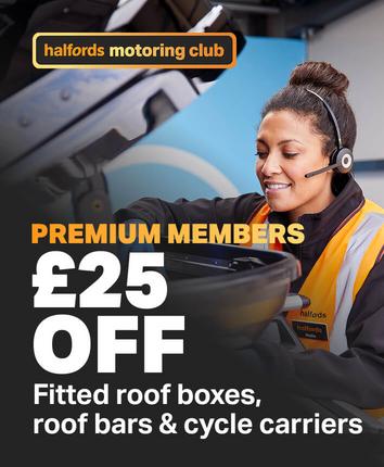 £25 off roofbox, Bar and Bike racks fit
