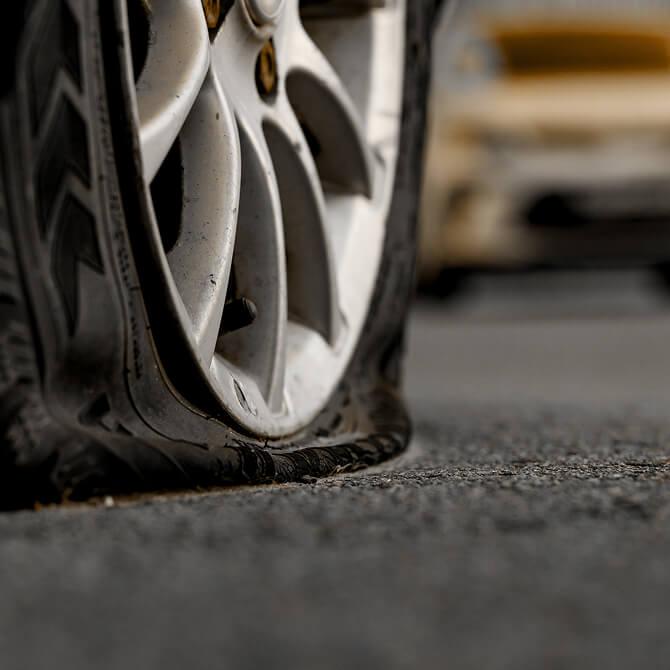 Punctured tyre?