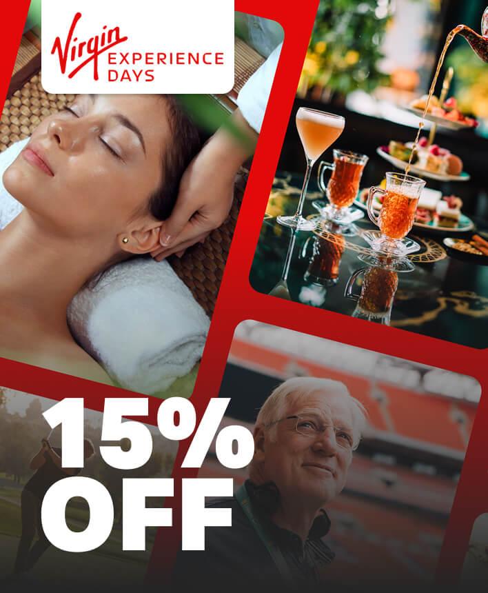 Virgin Experience Days - 15% off