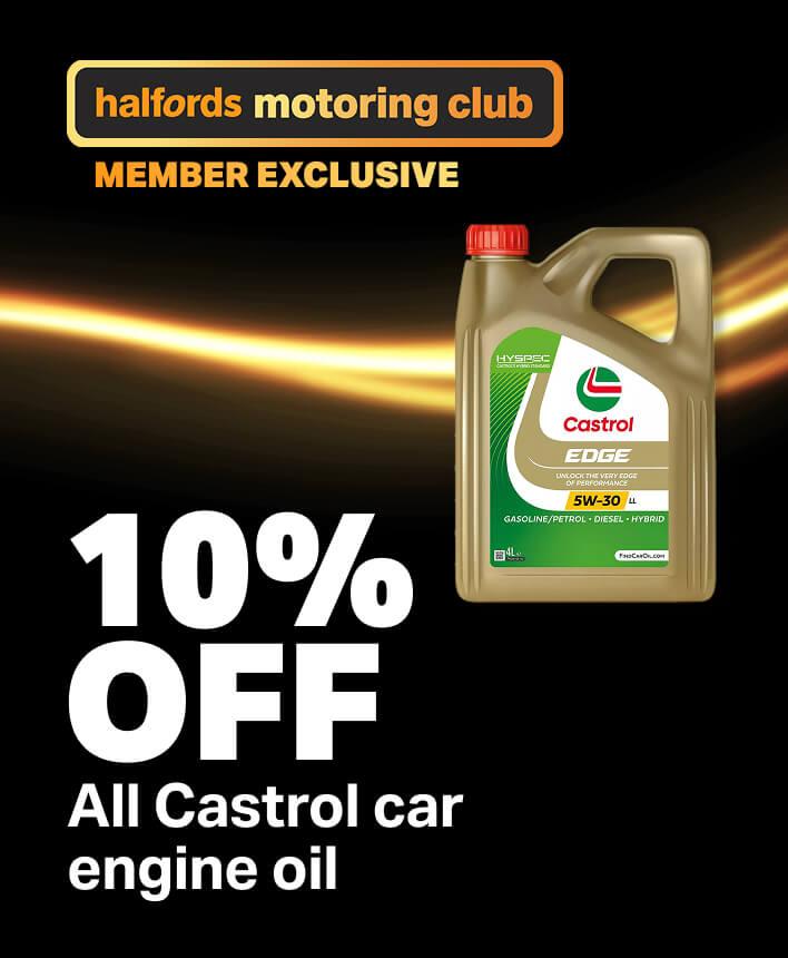 HMC Exclusive 10% off all Castrol car engine oil