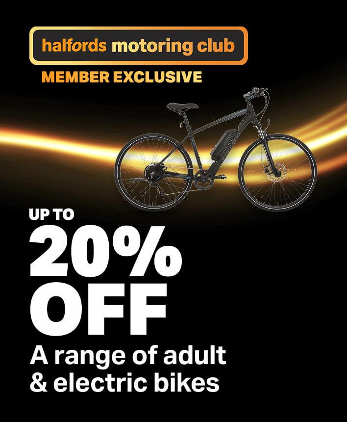 20% off motoring & cycling