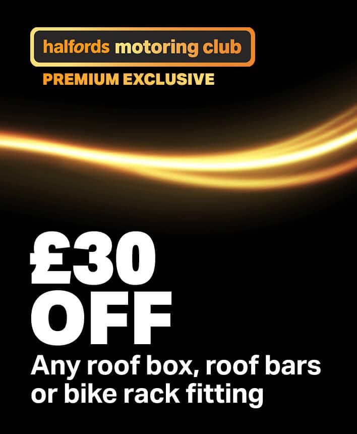 Premium Member Exclusive 30% OFF Any roof box, roof bars or bike rack fitting