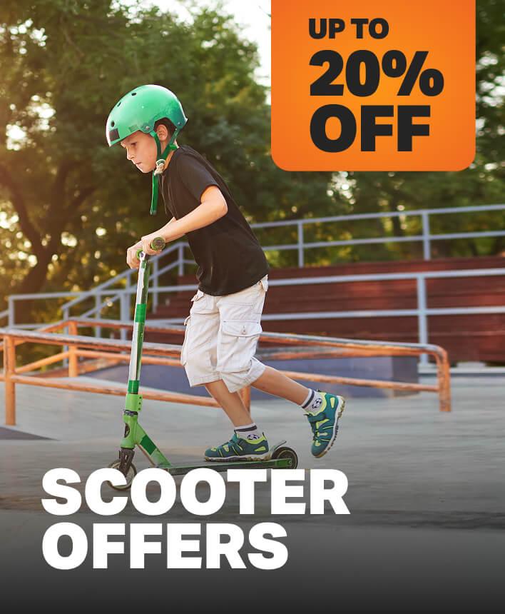 Upto 20% off scooters