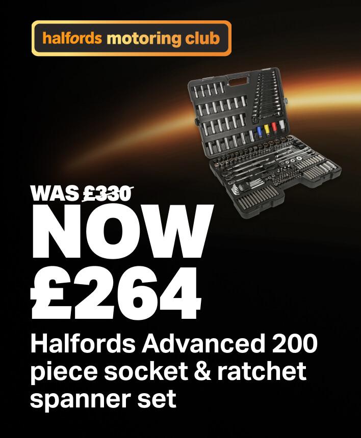 Halfords Advanced 200 pc socket set