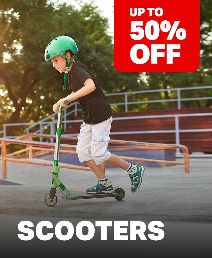 Up to 50% off scooters