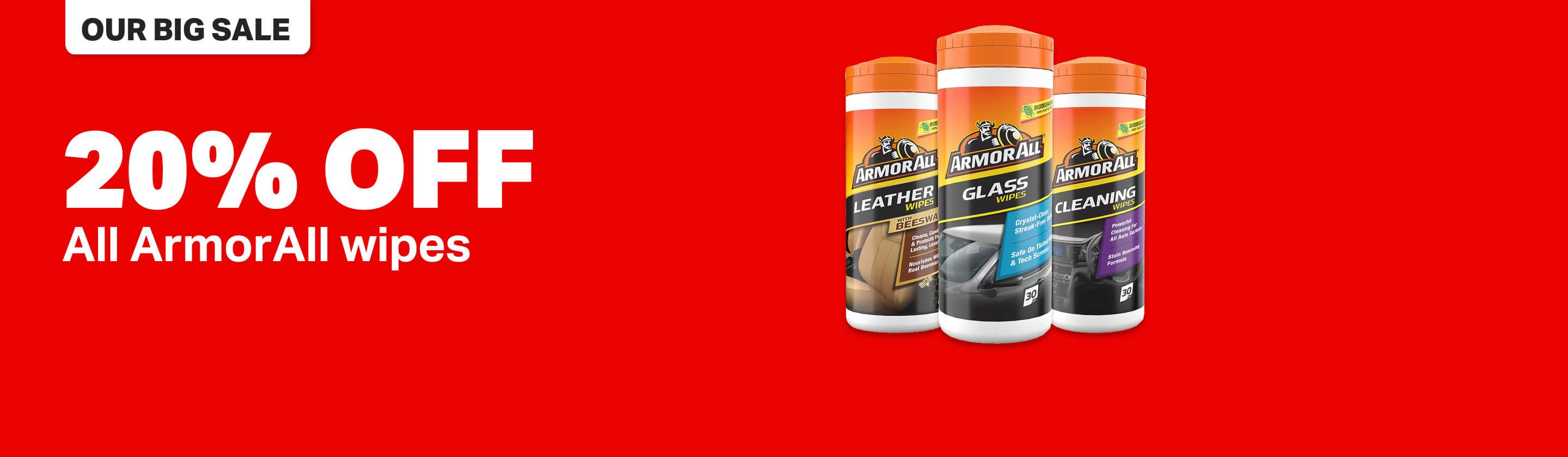 20% off all Armor All car cleaning