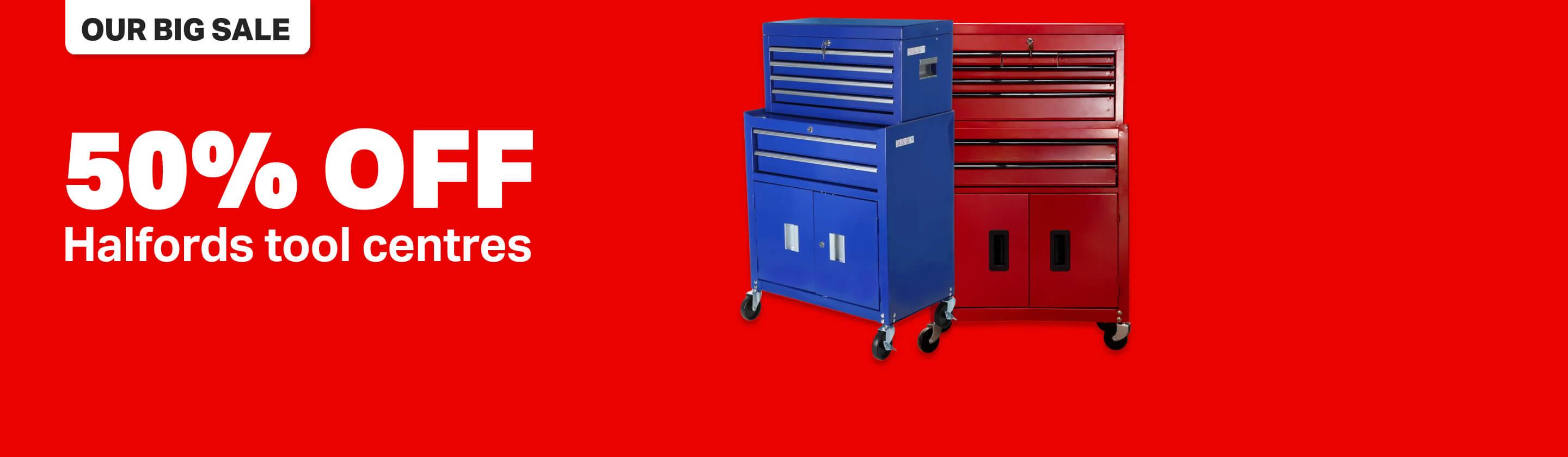 50% OFF Halfords tool centres