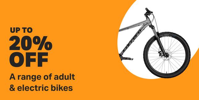 Up to 20% OFF A range of adult & electric bikes