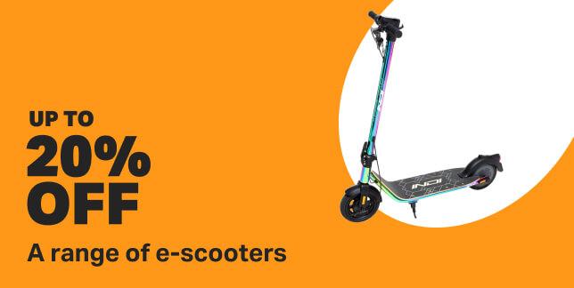 Up to 20% OFF A range of e-scooters