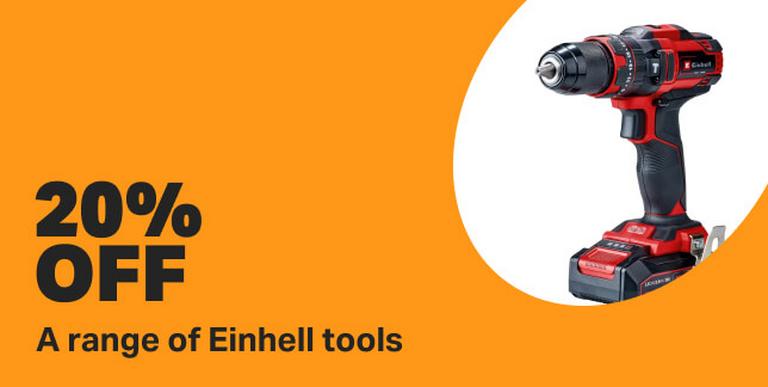 20% OFF Einhell tools