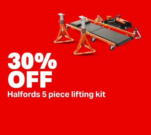 30% off Halfords 5pc lifting kit