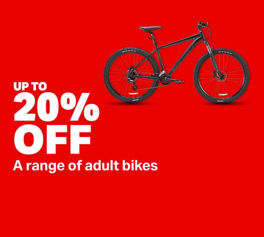 Up to 20% off a range of adult bikes