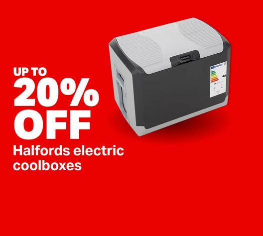 Up to 20% off Halfords Electric Coolboxes SKUs