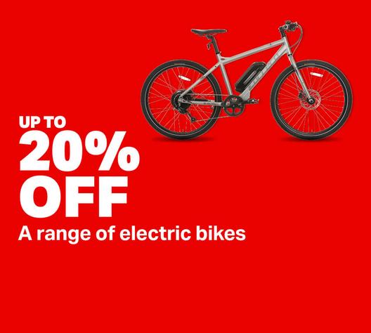 Up to 20% off a range of electric bikes