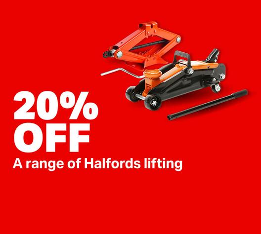 20% off a range of Halfords lifting SKU
