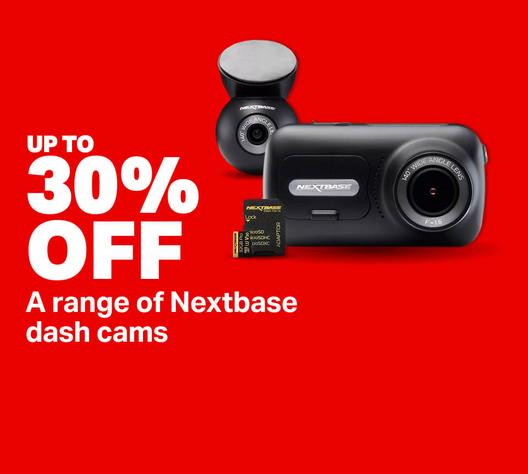 Up to 30% off a range of Nextbase dash cams 