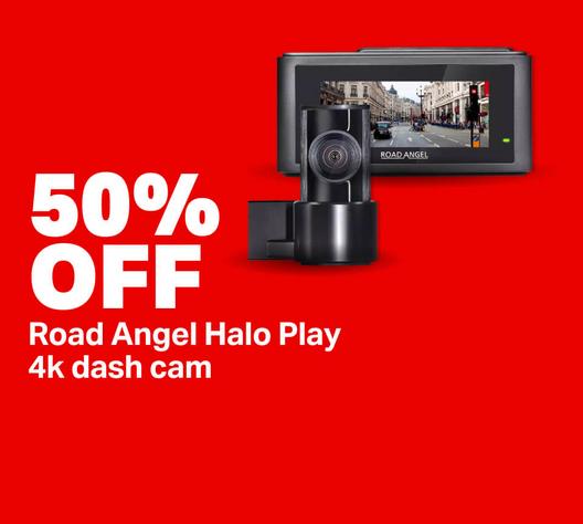 50% off Road Angel halo play 4k dash cam