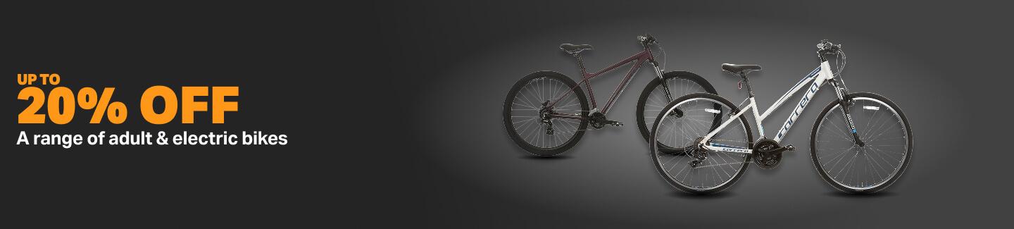 Up to 20% off adult bikes