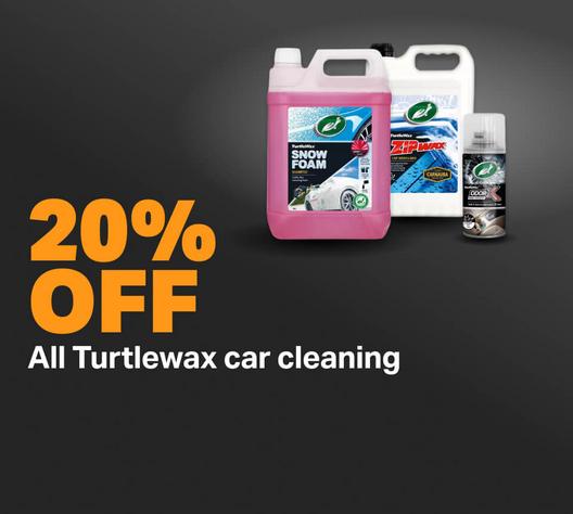 Car cleaning products on offer