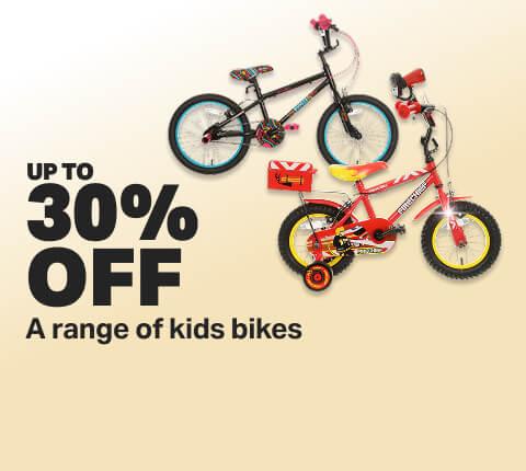 Up to 30% off a range of kids bikes