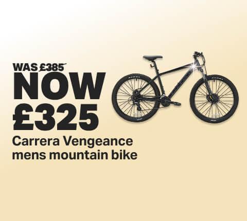 WAS £385 NOW £325 Carrera Vengeance mens mountain bike