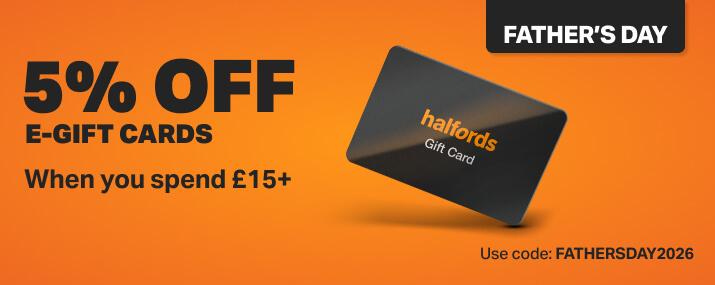 Halfords e-Gift Cards
