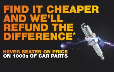 Never beaten on price on 1000s of car parts