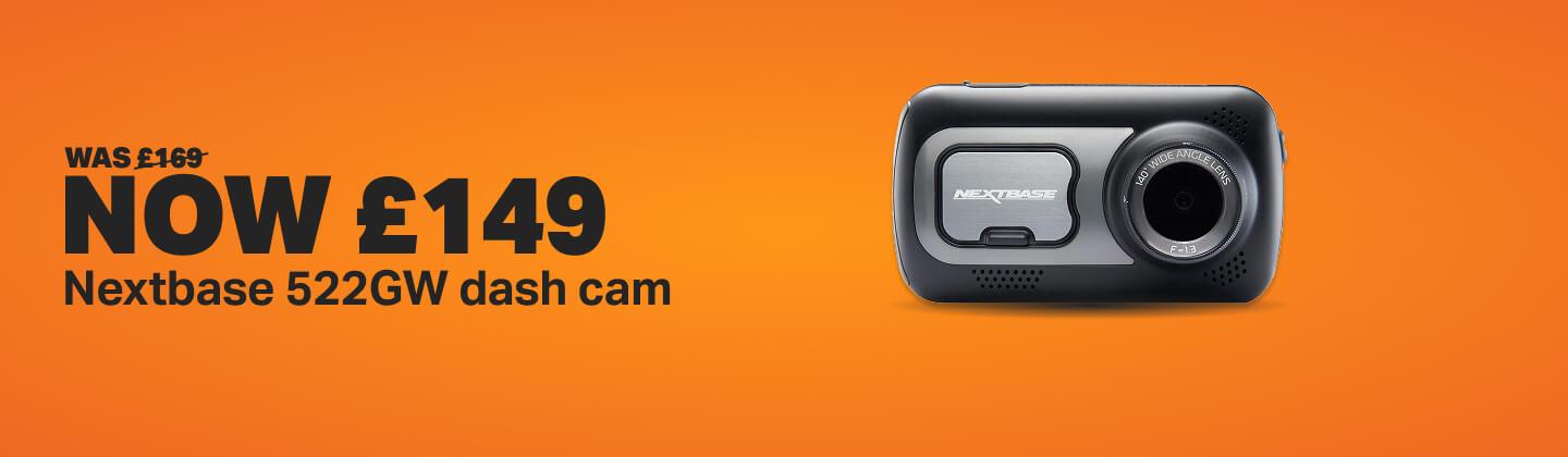 Nextbase 522GW dash cam WAS £169 Now £149