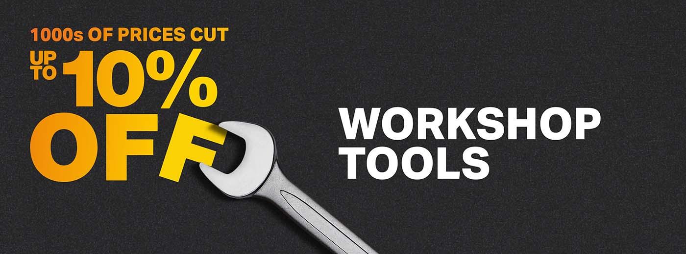 up to 10% off workshop tools