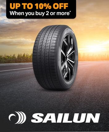 Up to 15% Off two or more Sailun tyres Use code 'NEWTYRES'