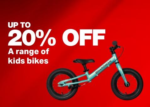 Up to 20% off a range of kids bikes