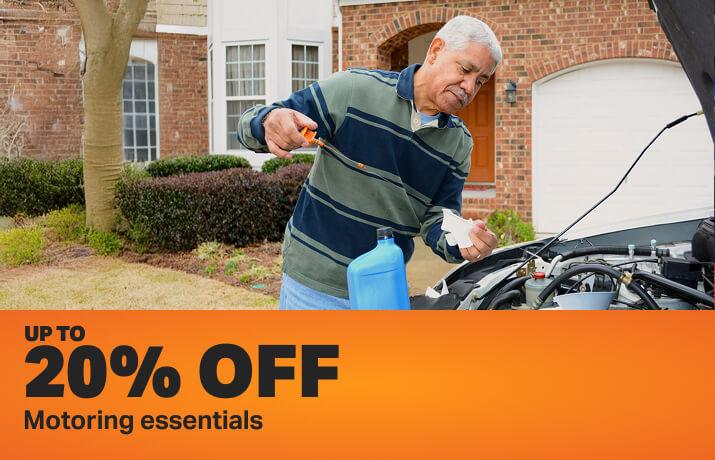  Up to 20% off Motoring essentials