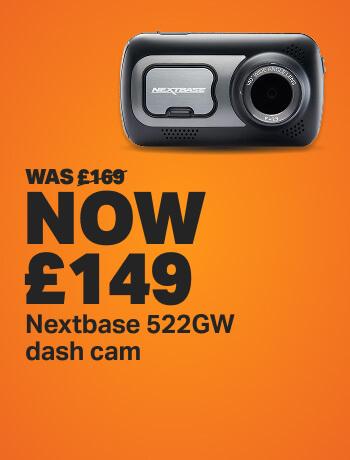 Nextbase 522GW dash cam WAS £169 Now £149