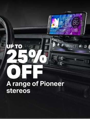 Up to 25% on a range of Pioneer stereos 