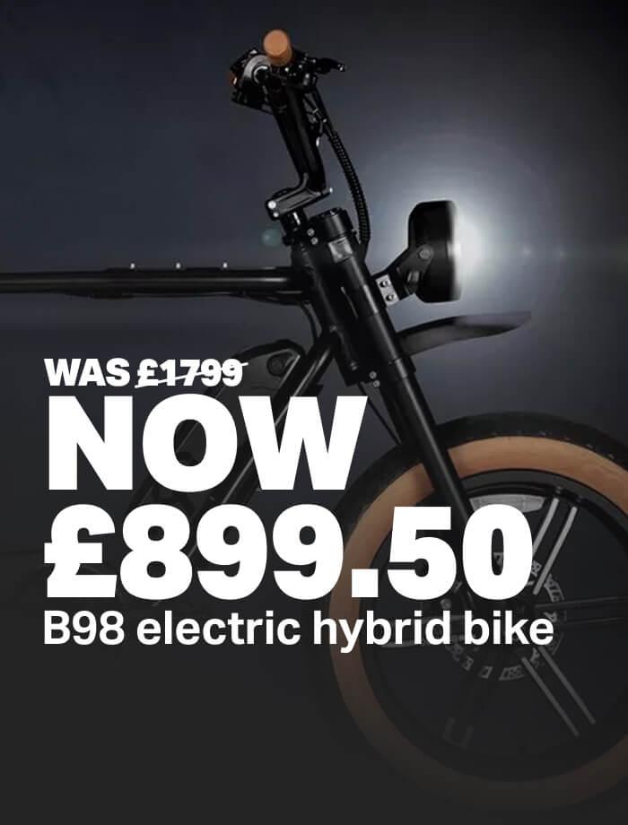 50% Off B98 Moto E-Bike was £1799 now £899.50