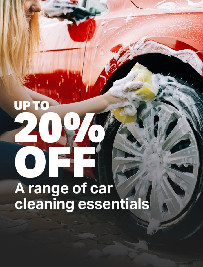 Up to 20% off a range of car cleaning essentials
