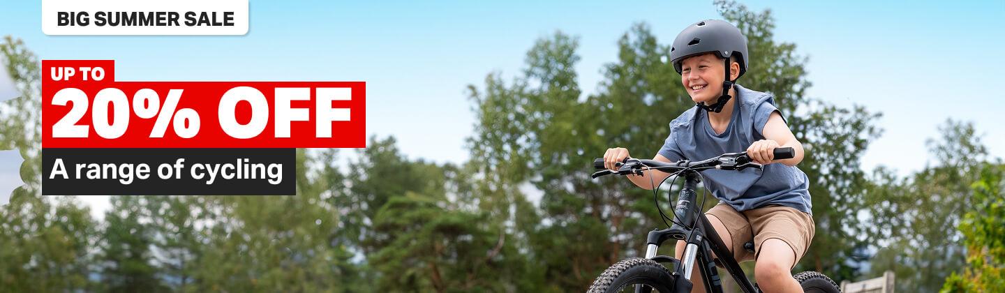 Up to 20% off a range of cycling
