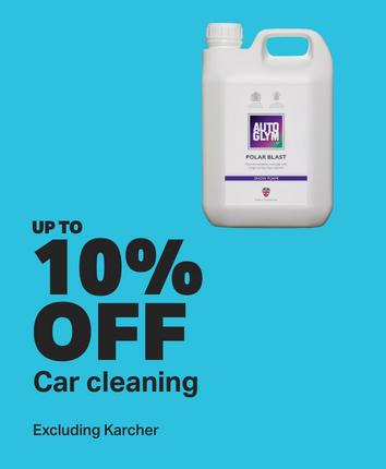 Up to 10% off car cleaning